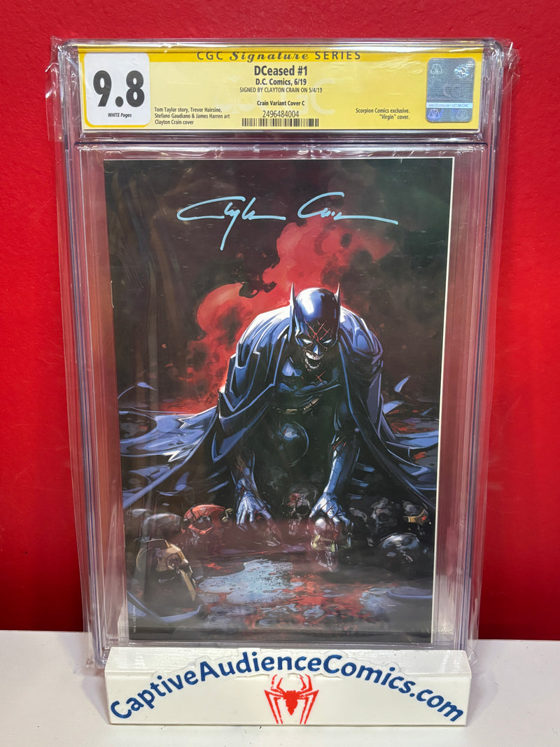DCeased #1 - Signature Series Clayton Crain Craint Virgin Cover C - CGC 9.8