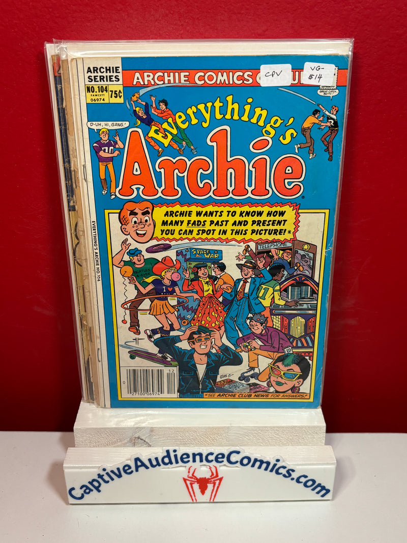 Everything's Archie #104 - CPV - VG-