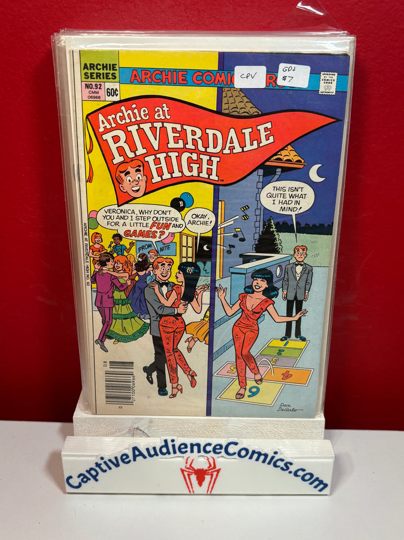 Archie at Riverdale High #92 - CPV - GD+