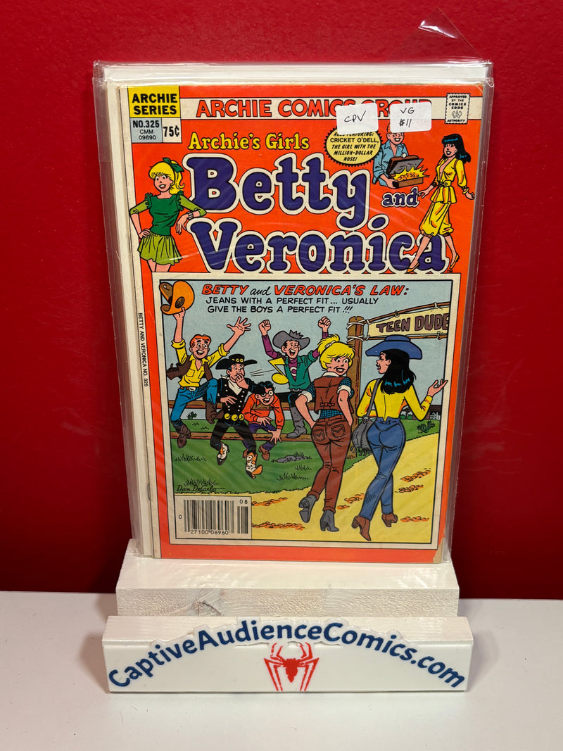 Archie's Girls Betty and Veronica #325 - CPV - VG