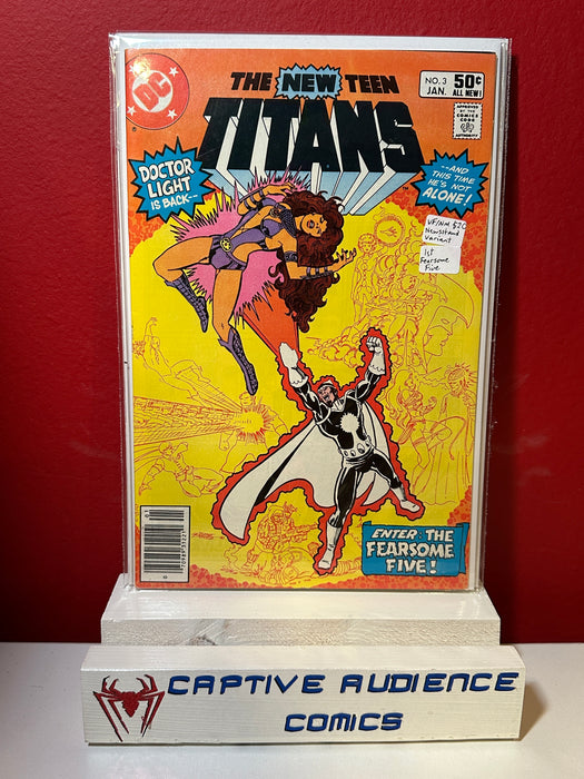 New Teen Titans, The Vol. 1 #3 - Newsstand Variant 1st Fearsome Five - VF/NM