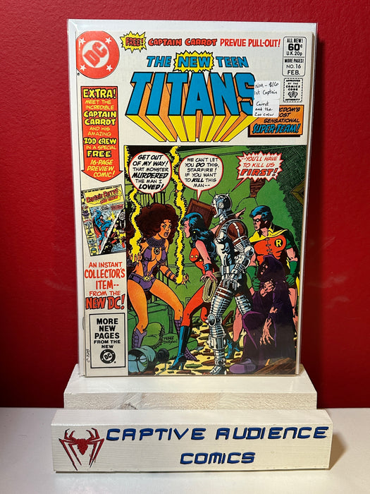 New Teen Titans, The Vol. 1 #16 - 1st Captain Carrot - NM-