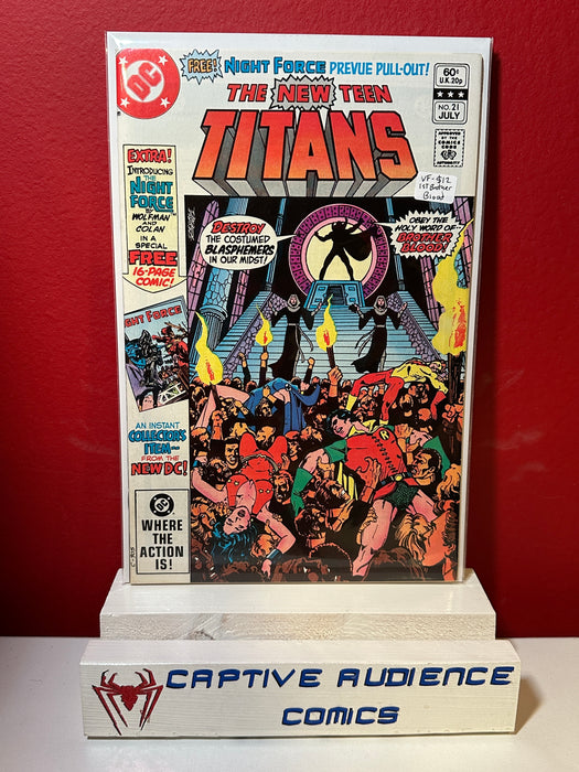 New Teen Titans, The Vol. 1 #21 - 1st Brother Blood - VF-