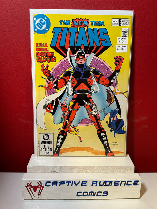 New Teen Titans, The Vol. 1 #22 - 1st Cameo Blackfire - VF/NM