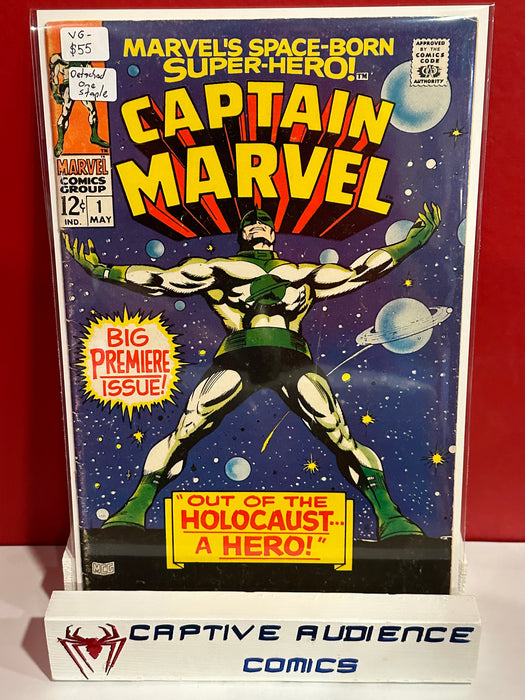 Captain Marvel, Vol. 1 #1 - Detached One Staple - VG-