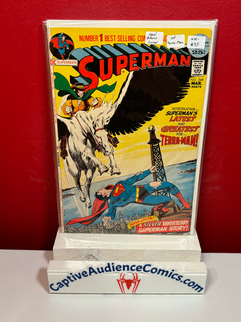 Superman, Vol. 1 #249 - Neal Adams Cover - 1st Terra-Man - NM-