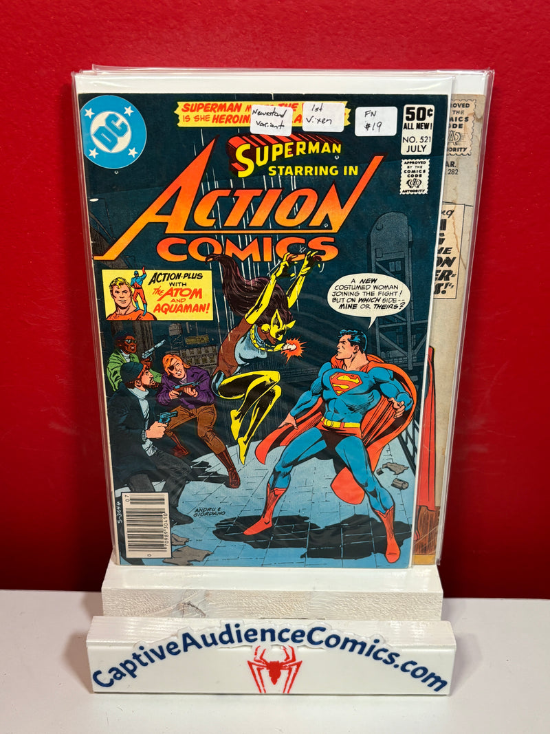 Action Comics, Vol. 1 #521 - Newsstand Variant - 1st Vixen - FN