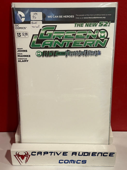 Green Lantern, Vol. 5 #13 - Blank Variant - NM