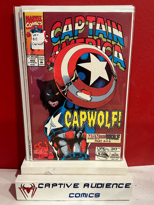 Captain America, Vol. 1 #405 - Cap-Wolf - VF+