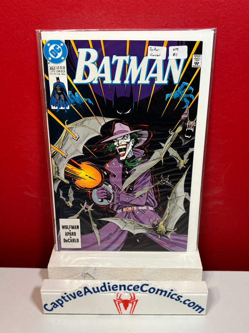 Batman, Vol. 1 #451 - Joker Cover - NM