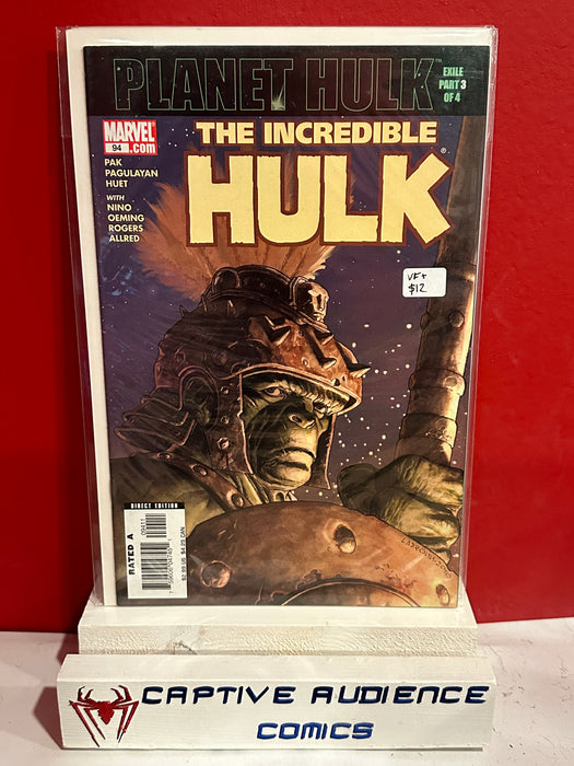 Incredible Hulk, The Vol. 2 #94 - VF+