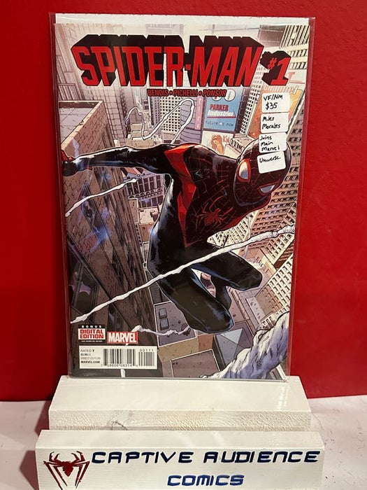 Spider-Man, Vol. 2 #1 - Miles Morales Joins Main Marvel Universe - VF/NM