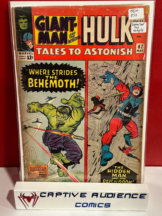 Tales to Astonish, Vol. 1 #67 - Detached Top Staple - GD+