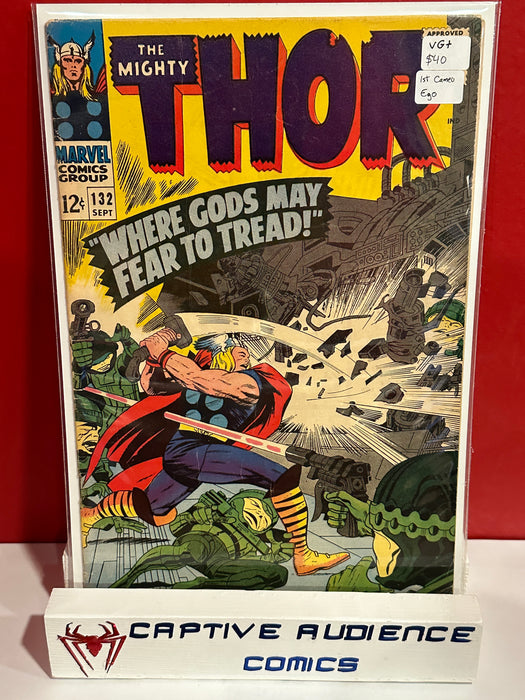 Thor, Vol. 1 #132 - 1st Cameo Ego - VG+