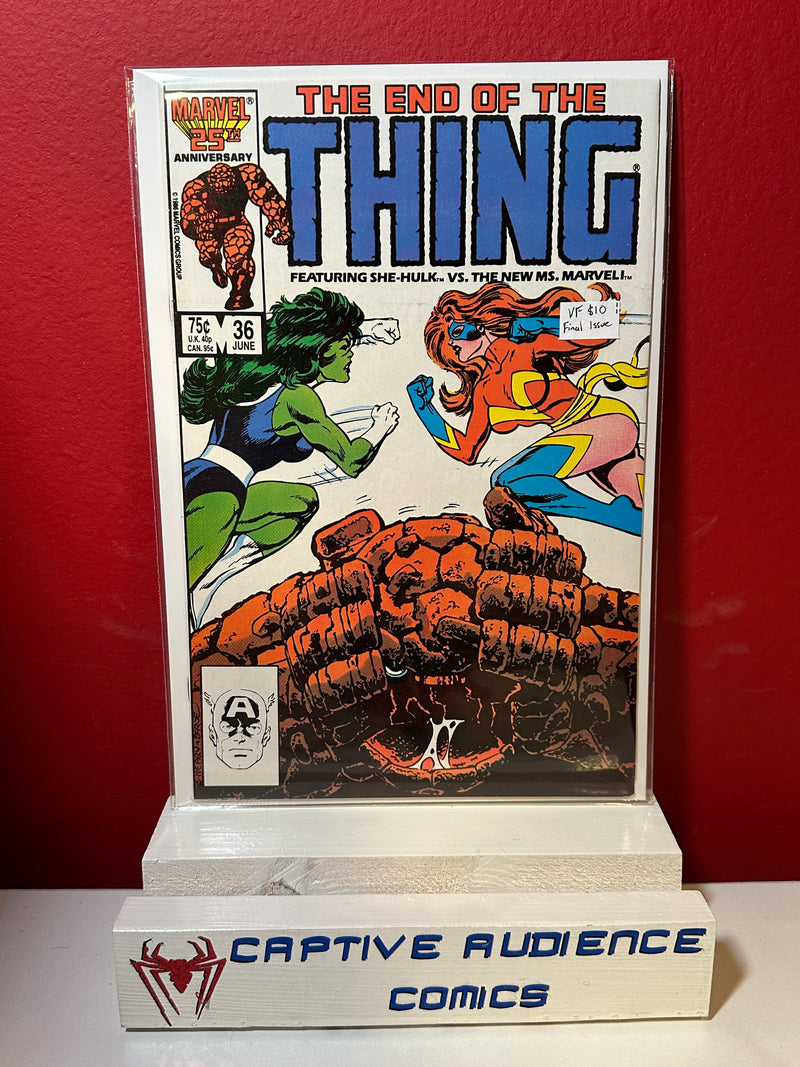Thing, The Vol. 1 #36 - Final Issue - VF