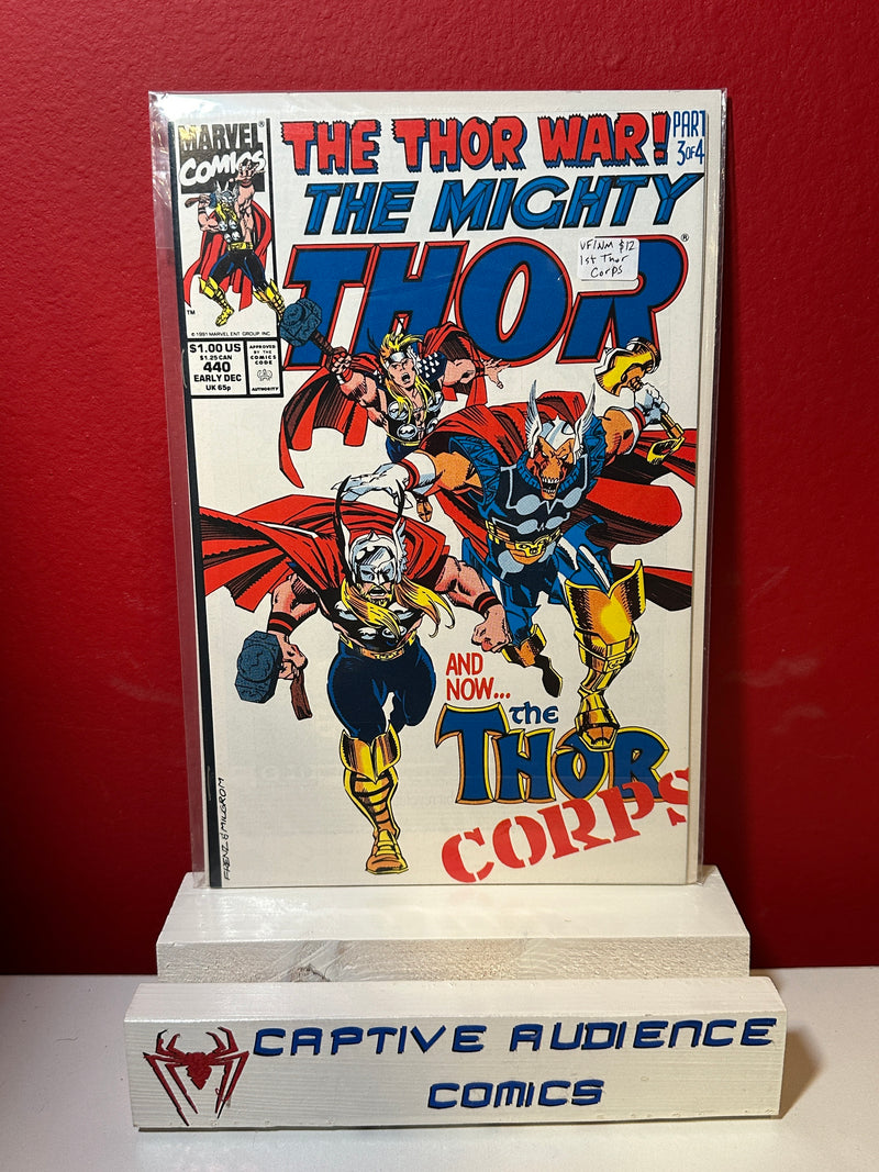 Thor, Vol. 1 #440 - 1st Thor Corps - VF/NM