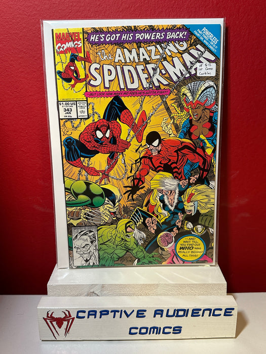 Amazing Spider-Man, The Vol. 1 #343 - 1st Cameo Cardiac - VF