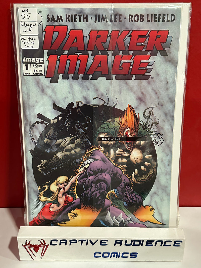 Darker Image #1 - Polybagged with Deathblow Trading Card - NM