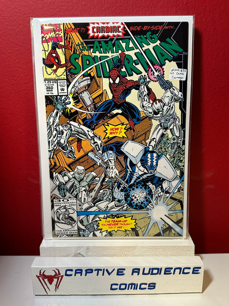 Amazing Spider-Man, The Vol. 1 #360 - 1st Cameo Carnage - VF/NM