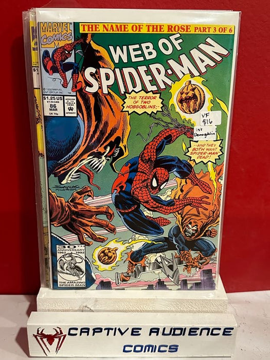 Web of Spider-Man, Vol. 1 #8 - 1st Demogoblin - VF