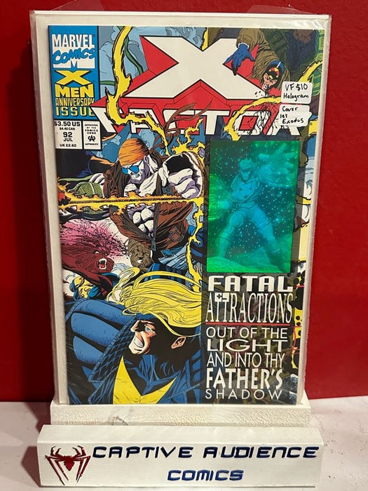 X-Factor, Vol. 1 #92 - Hologram Cover - 1st Exodus - VF