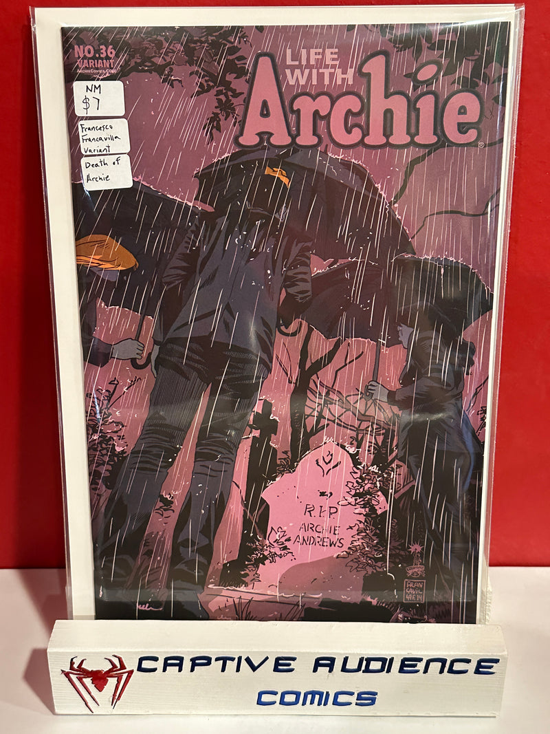 Life With Archie: The Married Life #36 - Francesco Francavilla Variant - Death of Archie - NM