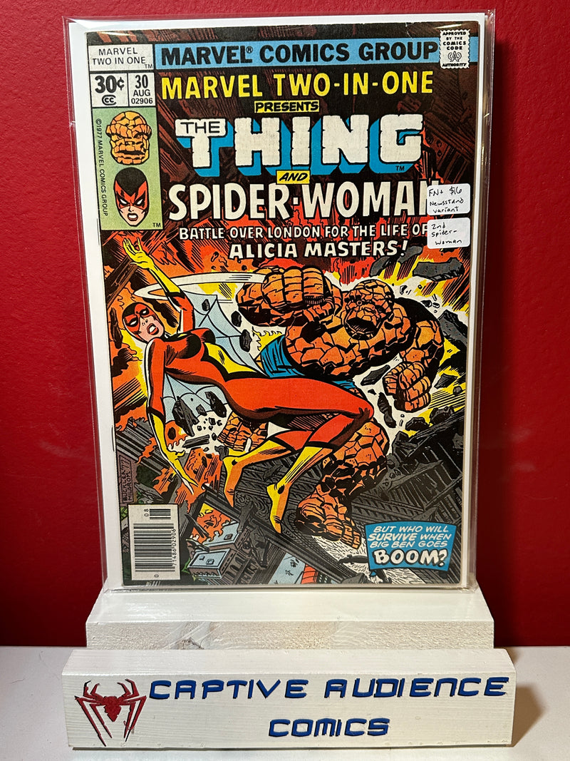 Marvel Two-In-One, Vol. 1 #30 - Newsstand Variant - 2nd Spider-Woman - FN+
