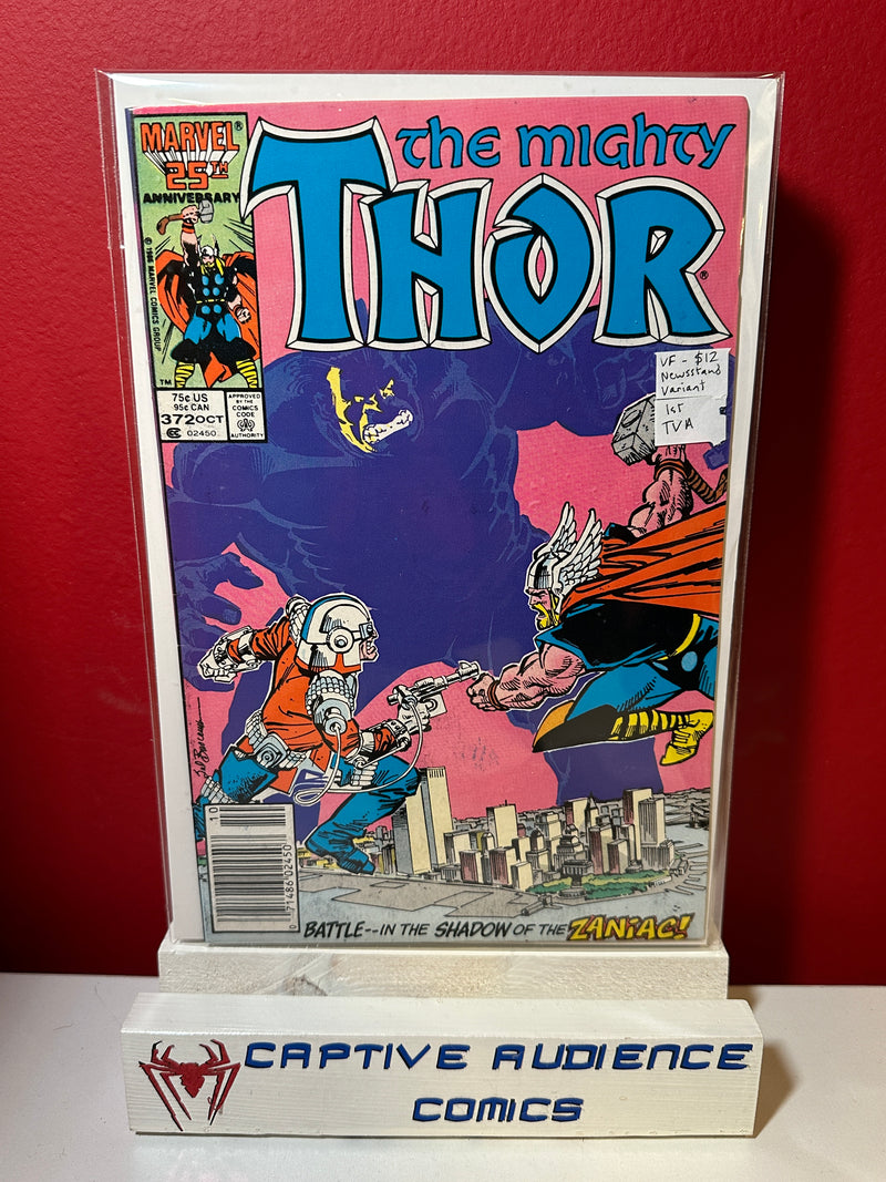 Thor, Vol. 1 #372 - Newsstand Variant - 1st TVA - VF-