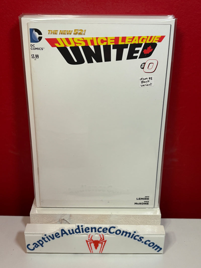 Justice League United #0 - Blank Variant - VF/NM