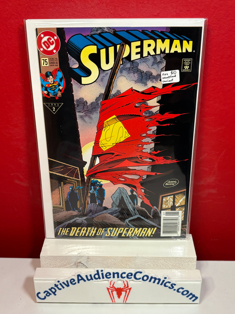 Superman, Vol. 2 #75 - Newsstand Variant - FN+