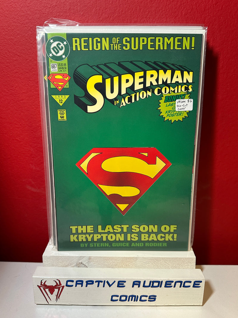 Action Comics, Vol. 1 #687 - Die-Cut Cover - VF/NM