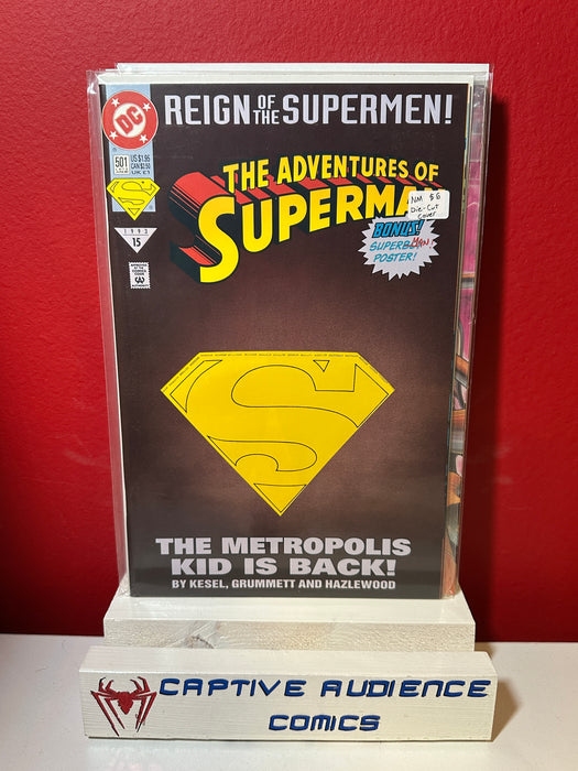 Adventures of Superman, The #501 - Die-Cut Cover - NM