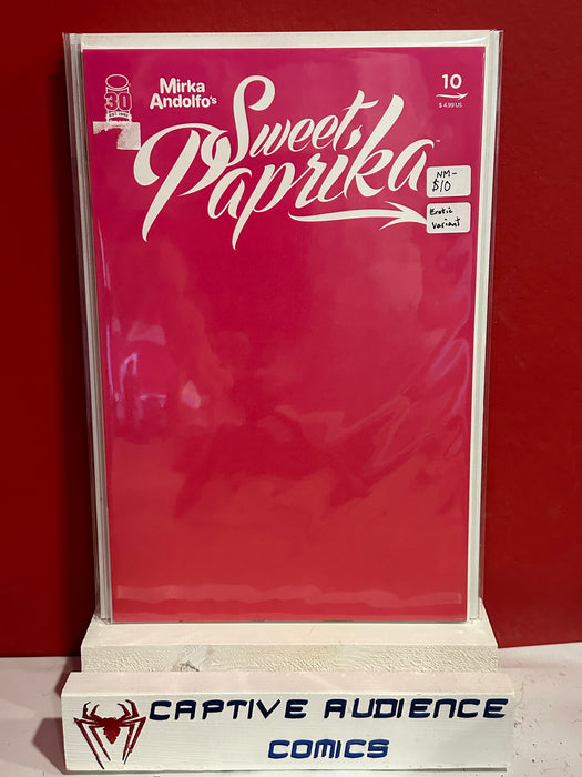 Mirka Andolfo's Sweet Paprika #10 - Erotic Variant - NM-