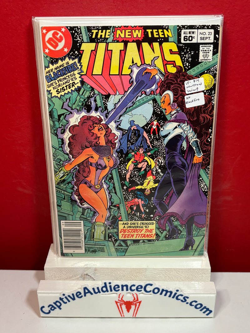 New Teen Titans, The Vol. 1 #23 - Newsstand Variant - 1st Blackfire - VF-