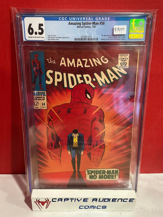 Amazing Spider-Man , The Vol. 1 #50 - 1st Kingpin - CGC 6.5