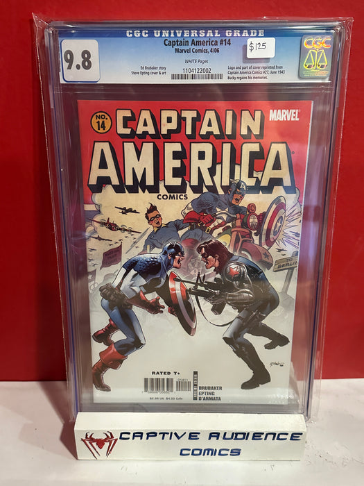 Captain America, Vol. 5 #14 - Bucky Regains His Memories - CGC 9.8