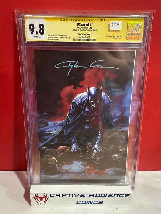 DCeased #1 - Signature Series Clayton Crain Craint Variant Cover C - CGC 9.8