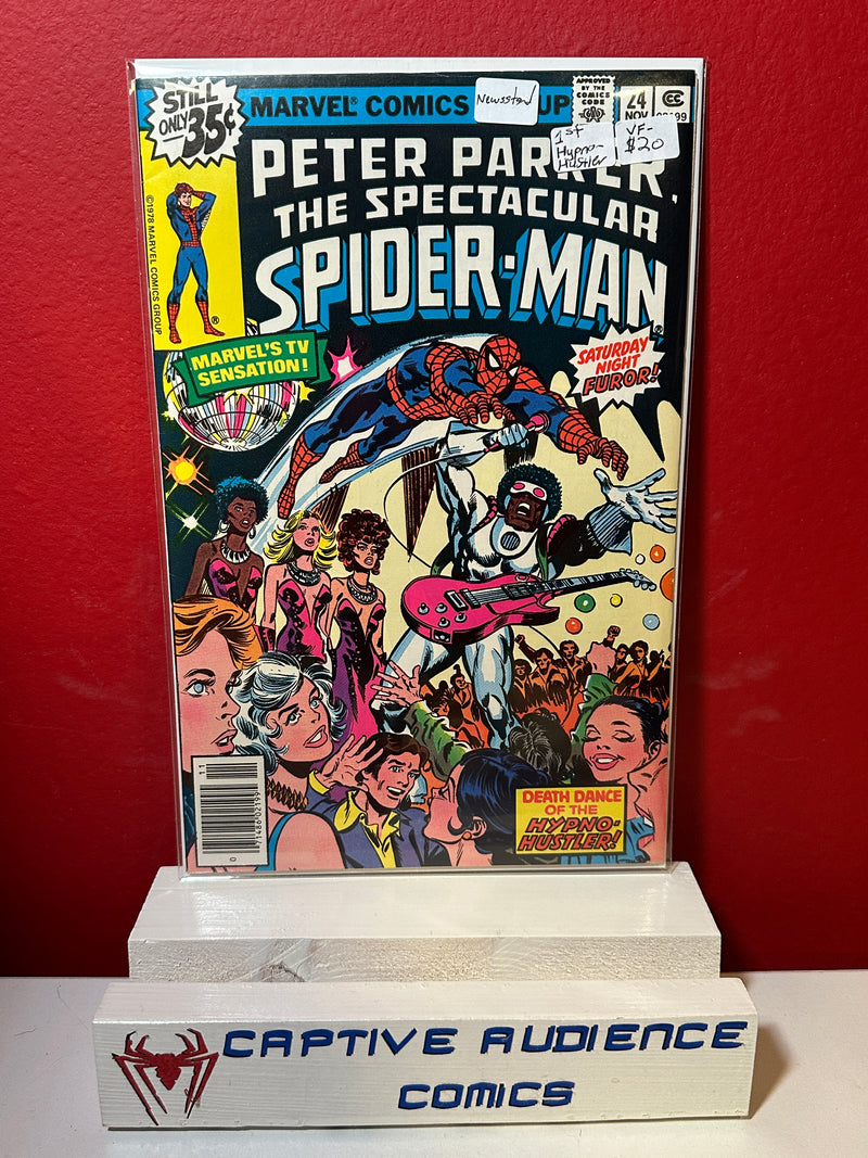 Spectacular Spider-Man, The Vol. 1 #24 - Newsstand - 1st Hypno Hustler - VF-
