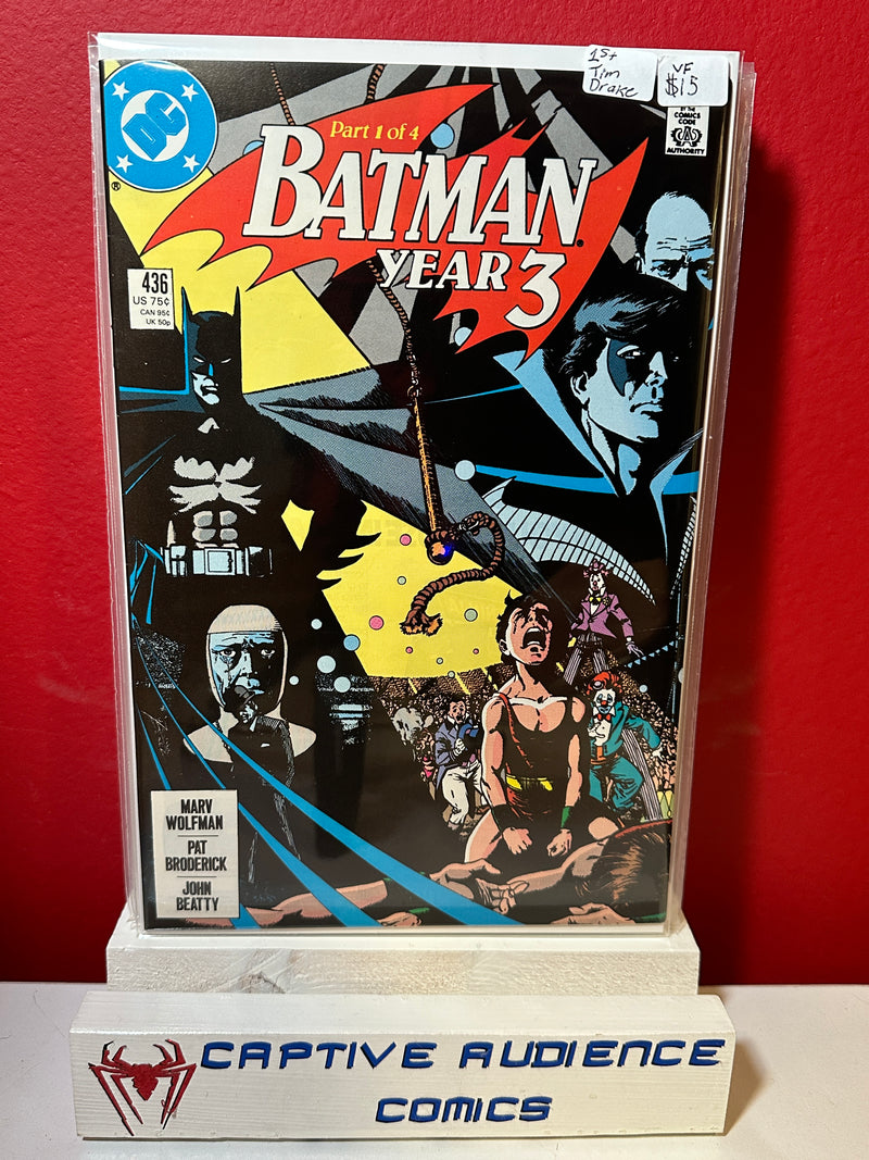 Batman, Vol. 1 #436 - 1st Tim Drake - VF