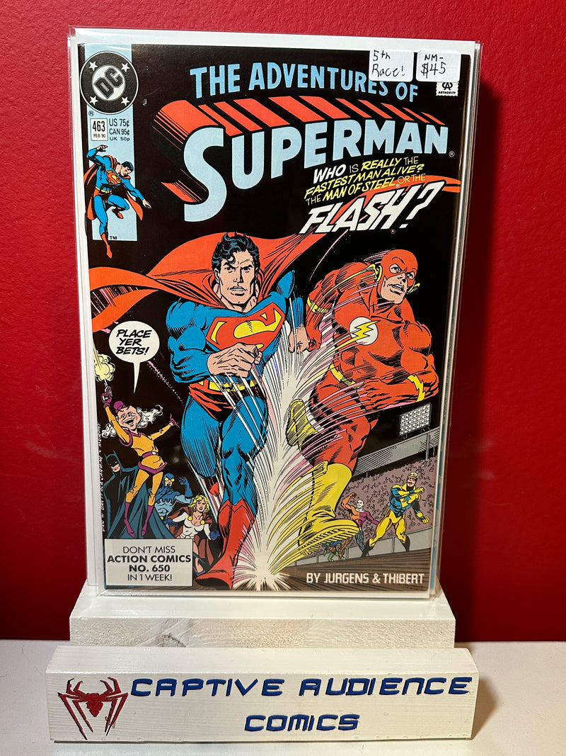 Adventures of Superman, The #463 - 5th Race! - NM-