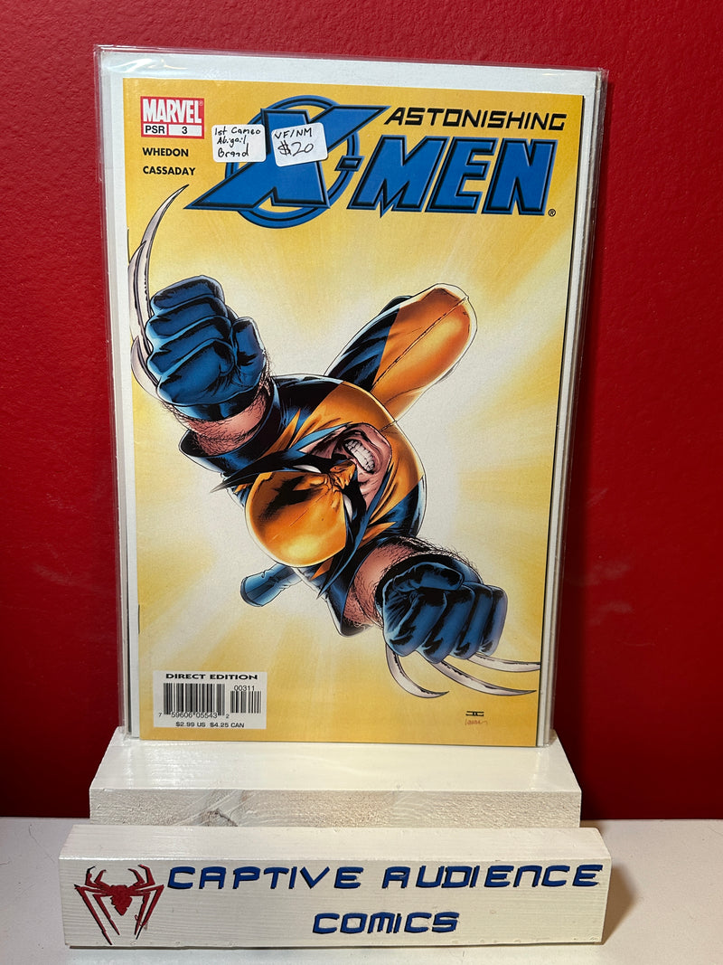 Astonishing X-Men, Vol. 3 #3 - 1st Cameo Abigail Brand - VF/NM