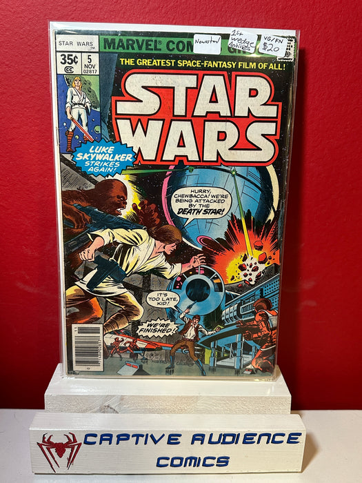 Star Wars, Vol. 1 #5 - Newsstand - 1st Wedge Antilles - VG/FN