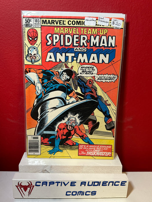 Marvel Team-Up, Vol. 1 #103 - Newsstand - 2nd Taskmaster - VF-