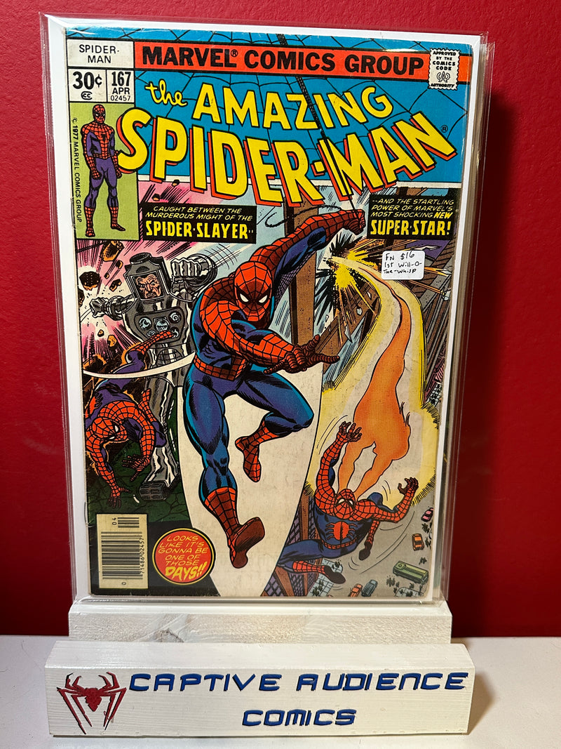 Amazing Spider-Man, The Vol. 1 #167 - 1st Will-O-The-Whisp - FN