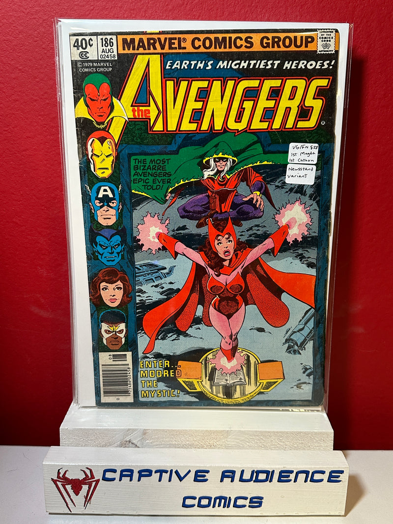 Avengers, The Vol. 1 #186 - 1st Magda - 1st Chthon Newsstand Variant - VG/FN