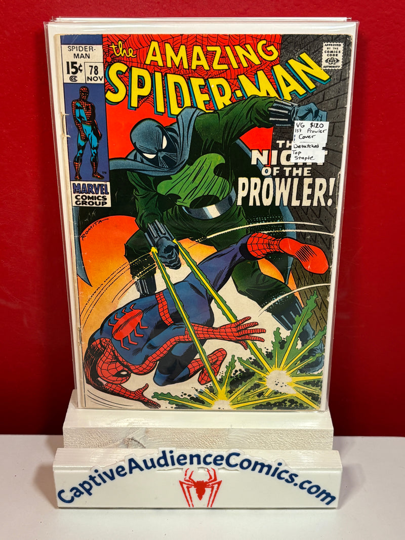 Amazing Spider-Man, The Vol. 1 #78 - 1st Prowler Cover - Detached Top Staple - VG