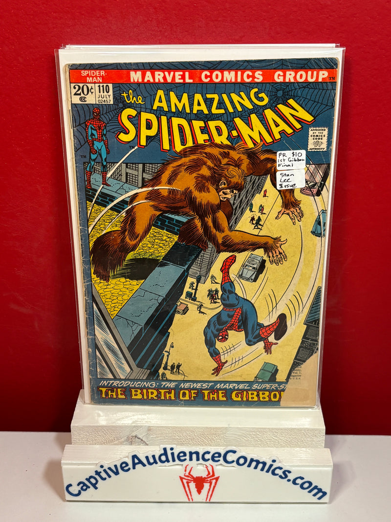 Amazing Spider-Man, The Vol. 1 #110 - 1st Gibbon Final - Stan Lee Issue - PR