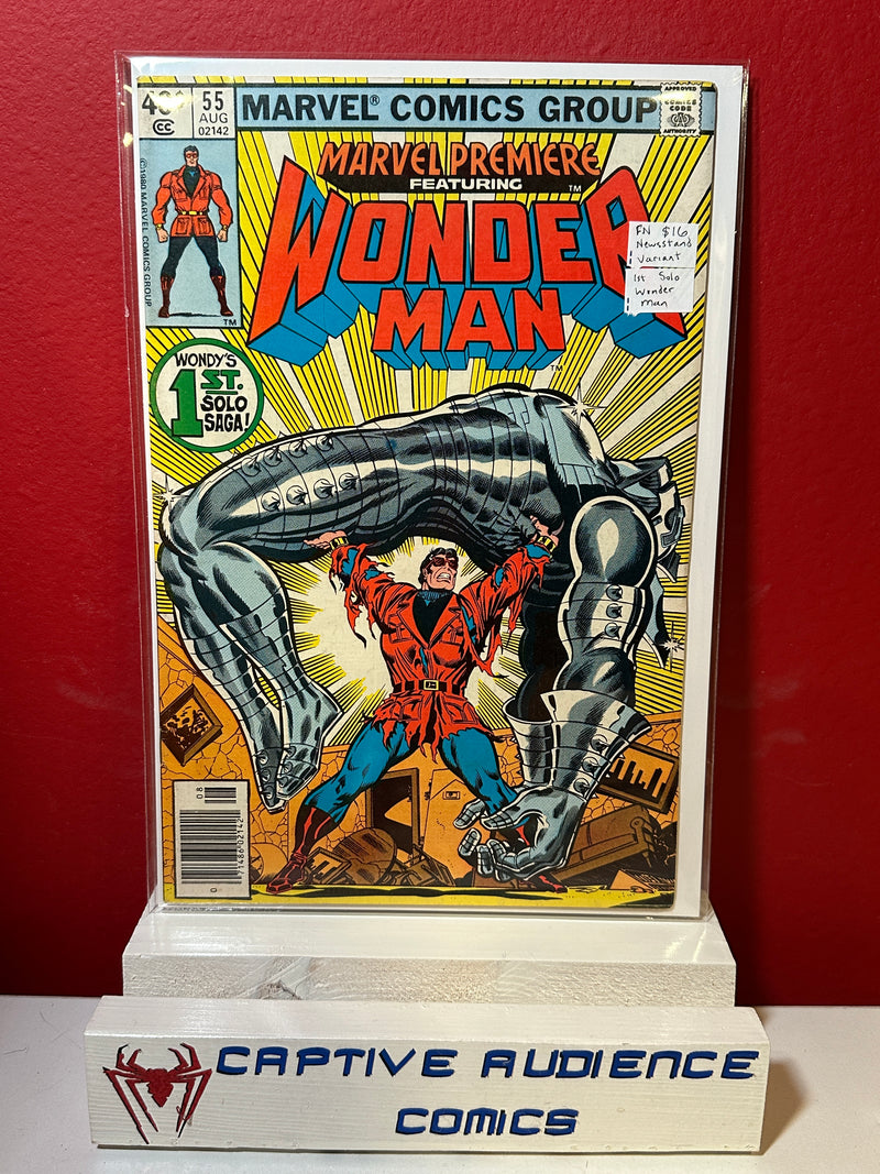 Marvel Premiere #55 - Newsstand Variant - 1st Solo Wonder Man - FN