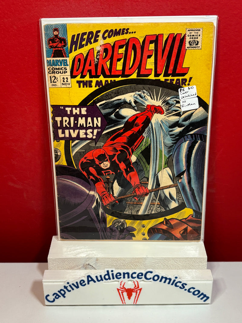 Daredevil, Vol. 1 #22 - Cover Detached - 1st Tri-Man - PR