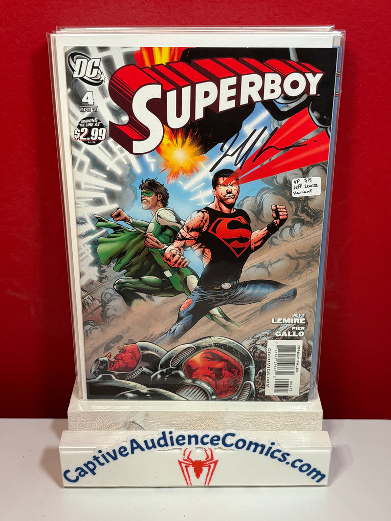 Superboy, Vol. 4 #4 - Jeff Lemire Variant - VF